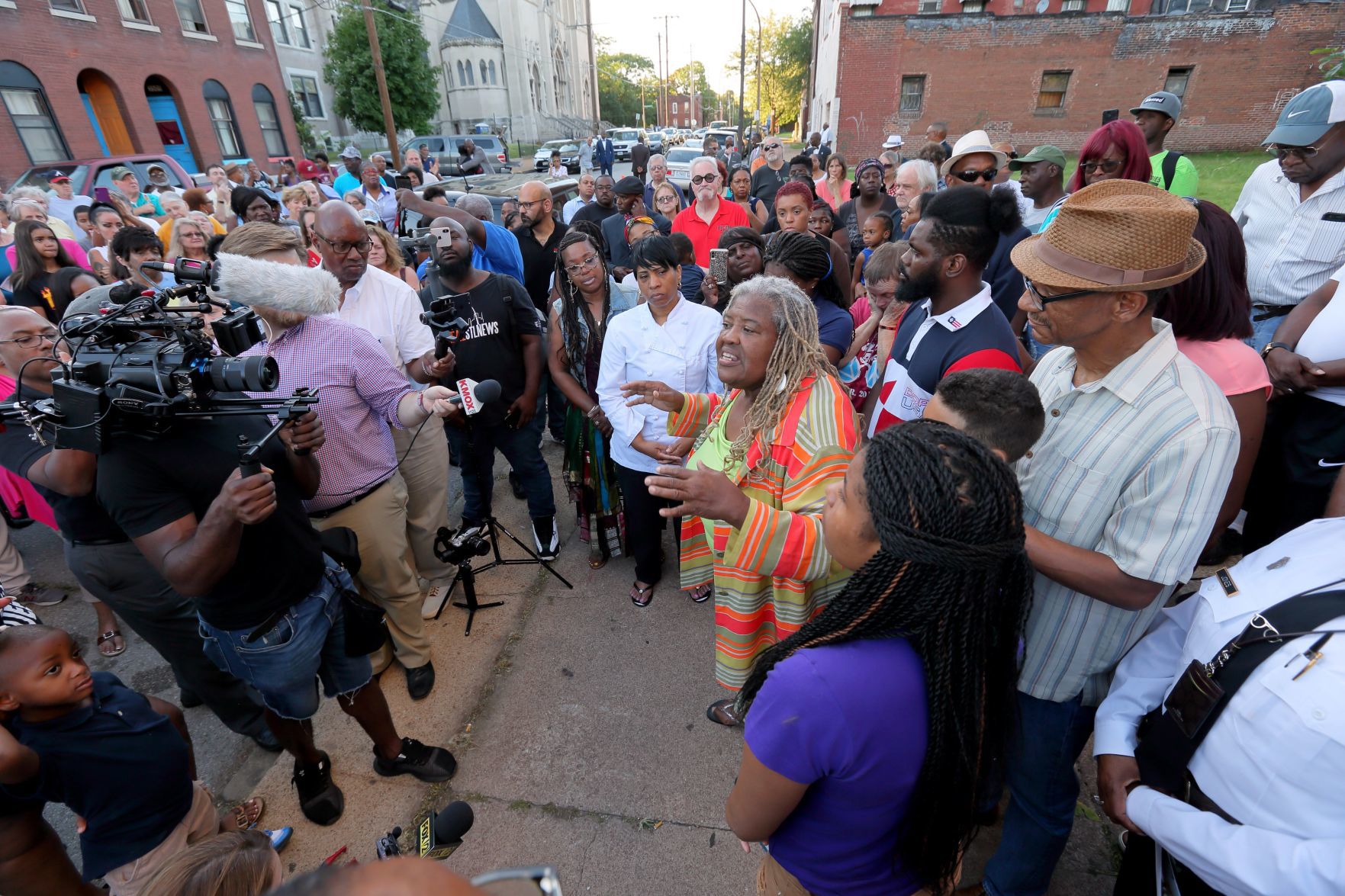 Vigil for 7-year-old Xavier Usanga killed by stray bullet in St. Louis